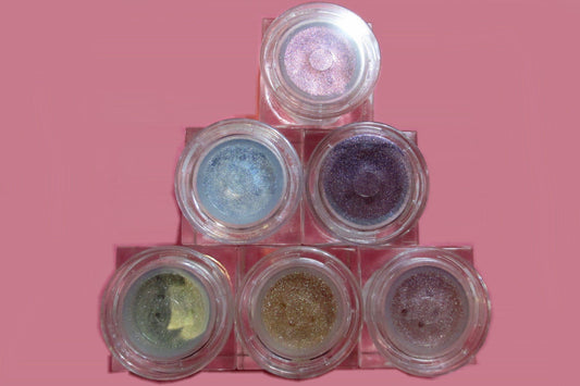 6 Piece Limited Edition Valentine's Day Cube Jar Set - Shimmer Mineral Colors Loose Mineral Multi-Use Colors M*A*D Minerals Makeup, LLC