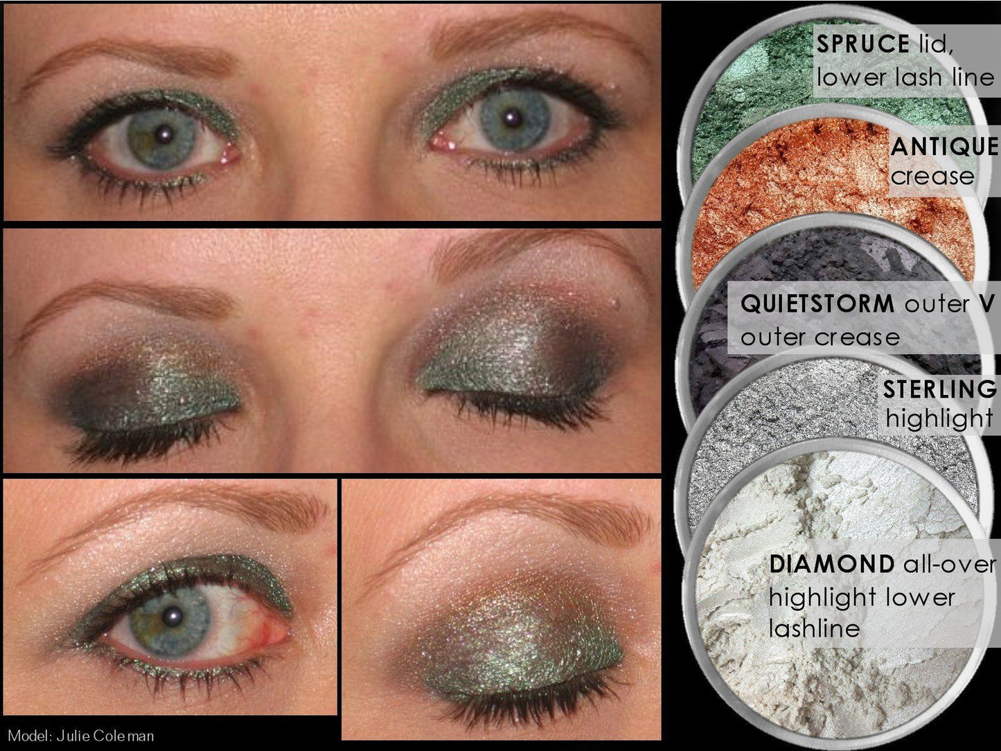 QUIET STORM Multi-Use Loose Mineral Powder Pigment Color Loose Mineral Multi-Use Colors M*A*D Minerals Makeup 