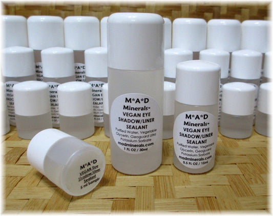 NEW! VEGAN MINERAL PIGMENT EYE SHADOW/LINER SEALANT EYE PRIMER M*A*D Minerals Makeup