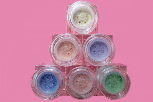6 Piece Limited Edition Valentine's Day Cube Jar Set - Matte Mineral Colors Loose Mineral Multi-Use Colors M*A*D Minerals Makeup, LLC