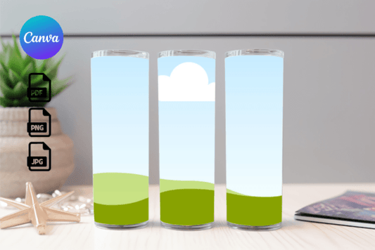 20oz Skinny Tumbler Mockup