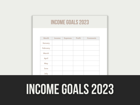 income goals 2023