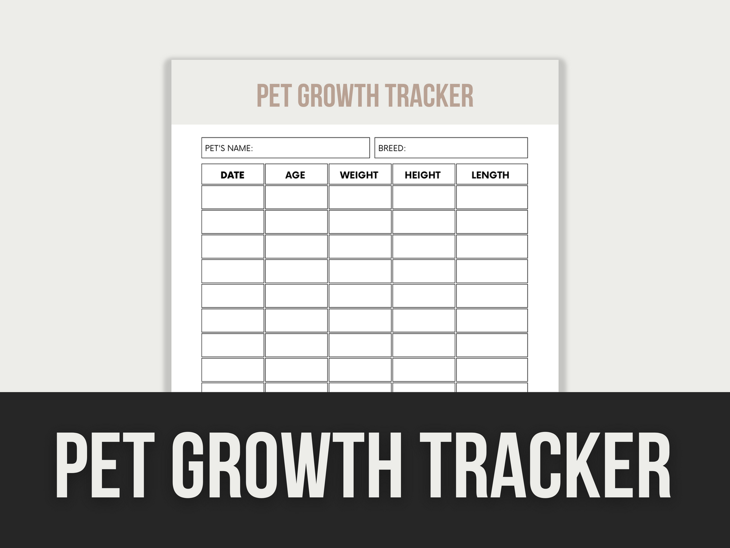 pet growth tracker