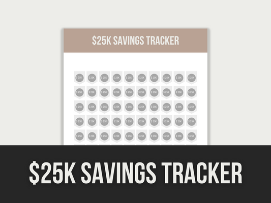 25k savings tracker