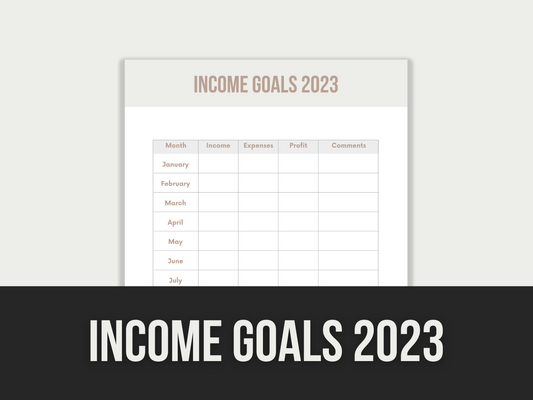 income goals 2023