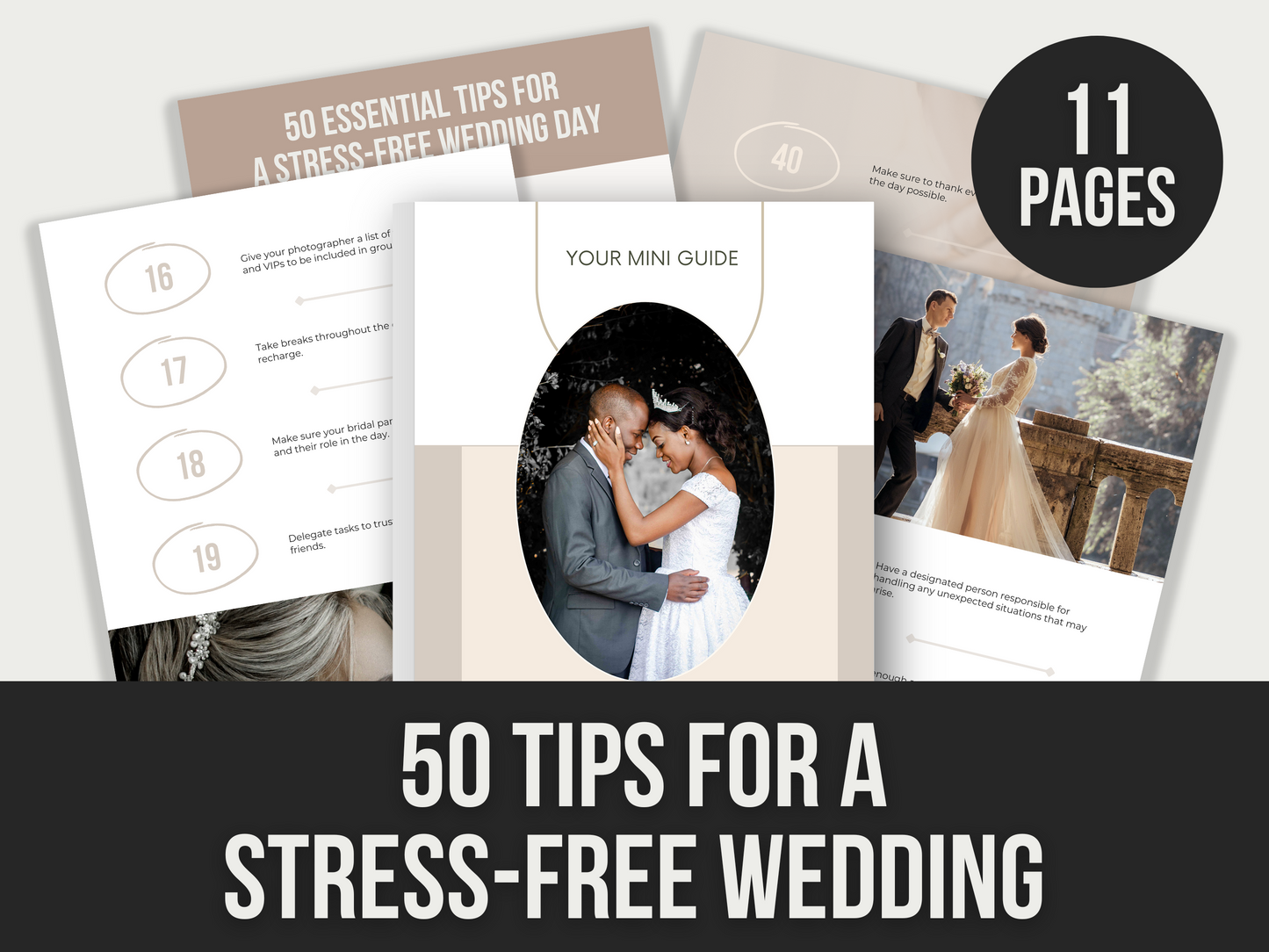 50 tips for stress-free wedding