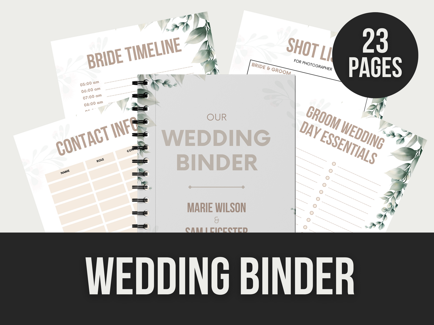 wedding binder