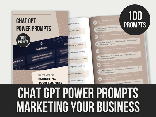 chatgpt power prompts marketing your business