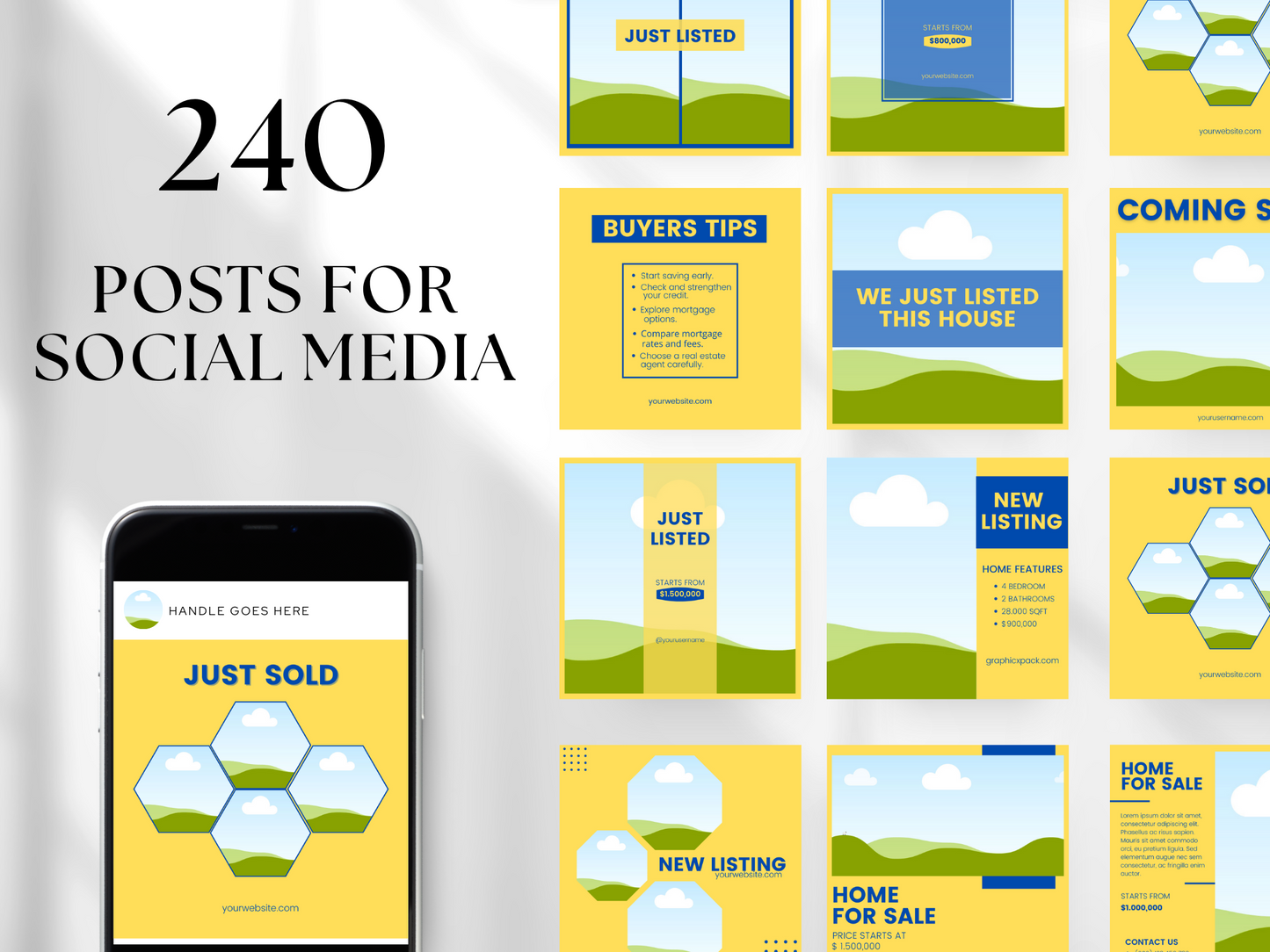 240 Real Estate Social Media Templates