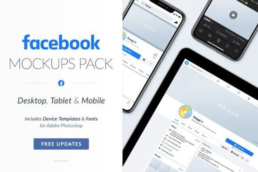 Facebook Social Media Mockups Pack