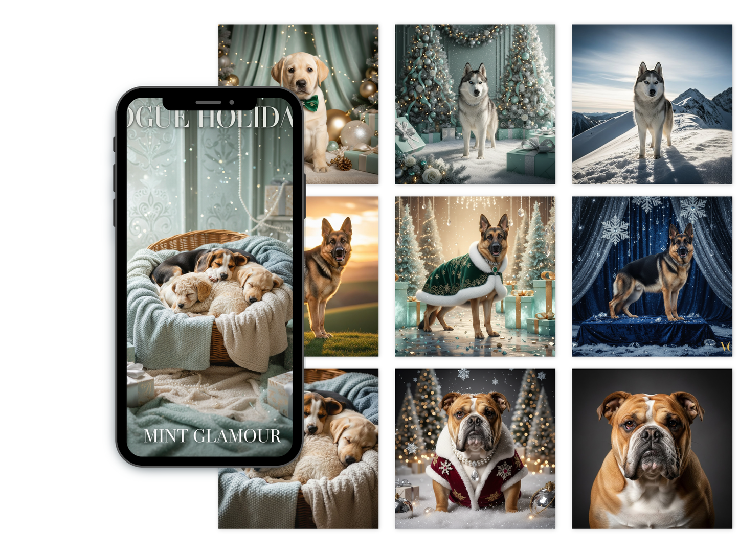 WHITELABEL🎄 HollyGlow Studio™ Christmas Photos APP