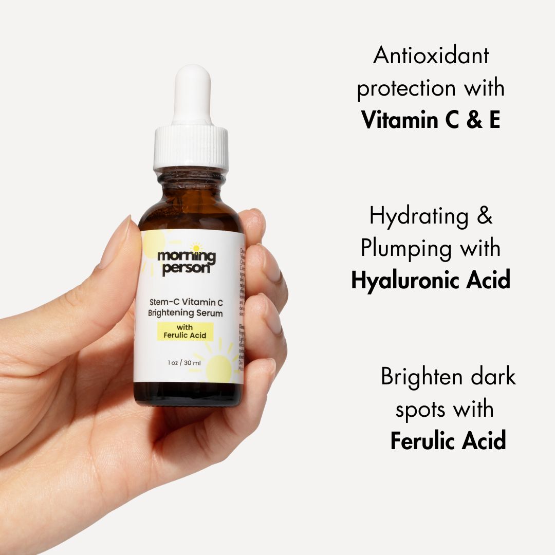 Morning Person Stem-C Vitamin C Brightening Serum with Ferulic Acid