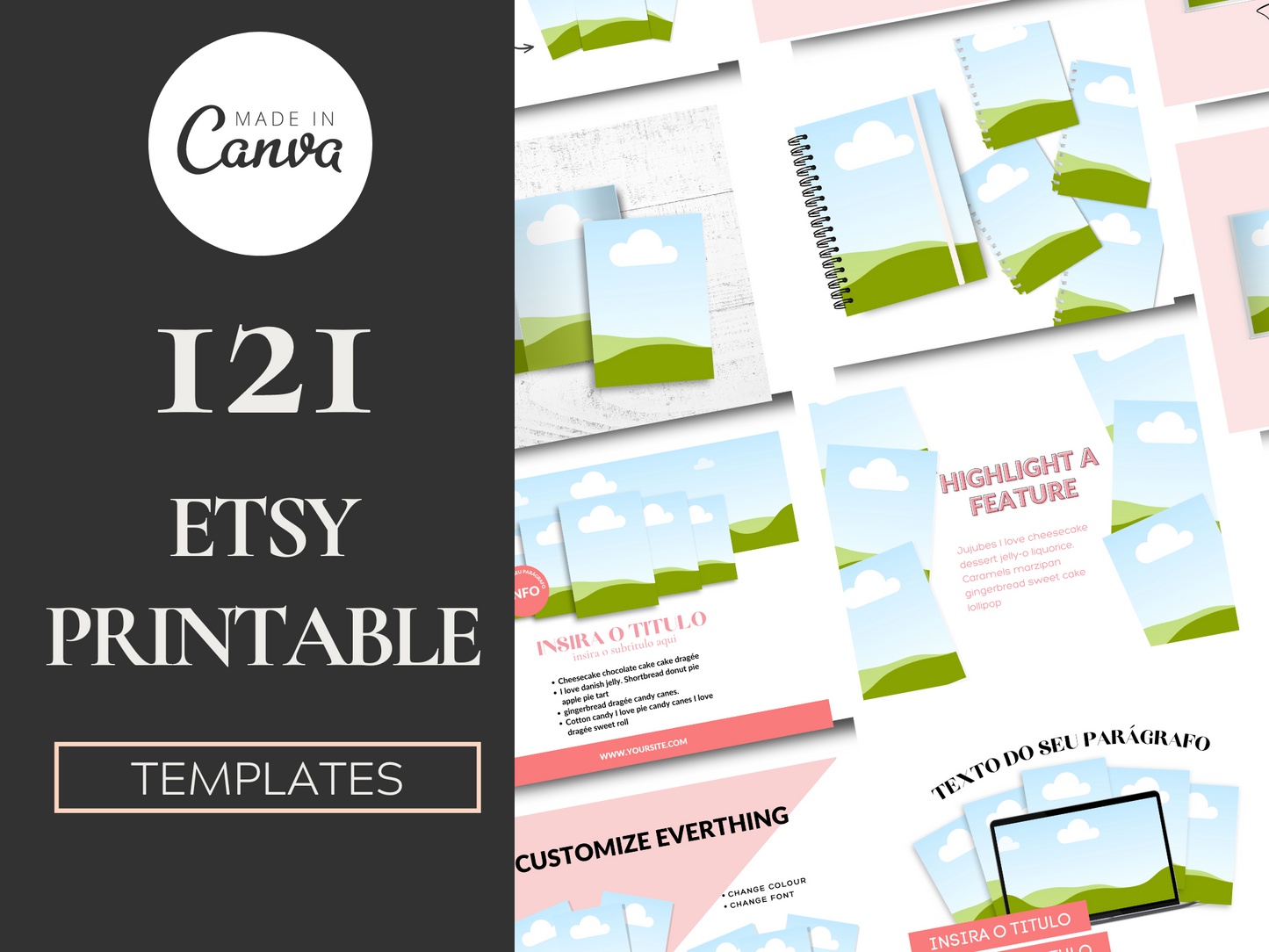 Etsy Printable Shop Templates