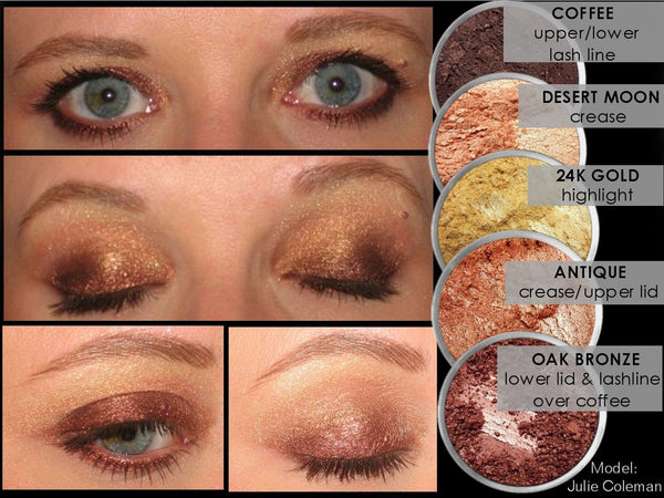 24K GOLD Multi-Use Loose Mineral Powder Pigment Color Loose Mineral Multi-Use Colors M*A*D Minerals Makeup 