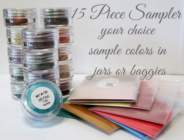 15 PC. VALUE SAMPLER SET - YOU CHOOSE THE COLORS Sets & Kits M*A*D Minerals Makeup 